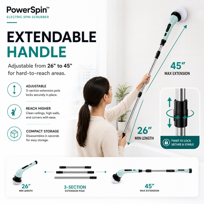 PowerSpin™ Electric Spin Scrubber