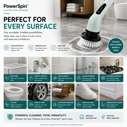 PowerSpin™ Electric Spin Scrubber