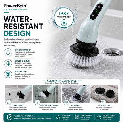 PowerSpin™ Electric Spin Scrubber