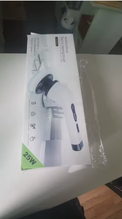 PowerSpin retail package photographed by a customer